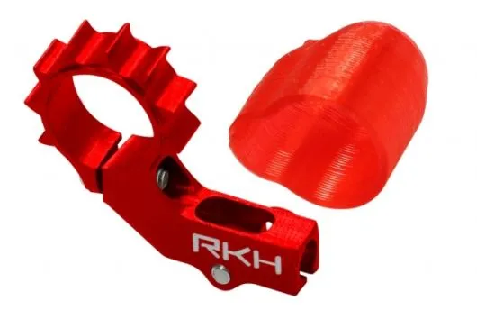 Rakonheli 6mm Heckmotorhalterung Aluminium in rot für 2mm Heckrohr für Blade mSRX/S, mCPX/V2/S, Nano CPX/CPS/S2/S3