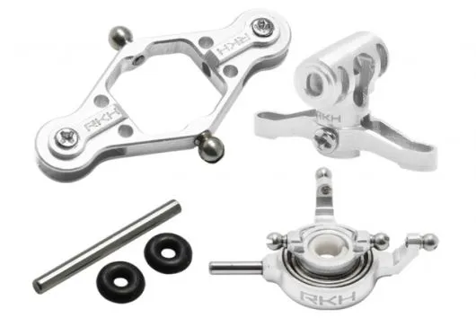 Rakonheli Rotorkopf Set in silber für Blade mSRX und mSRS