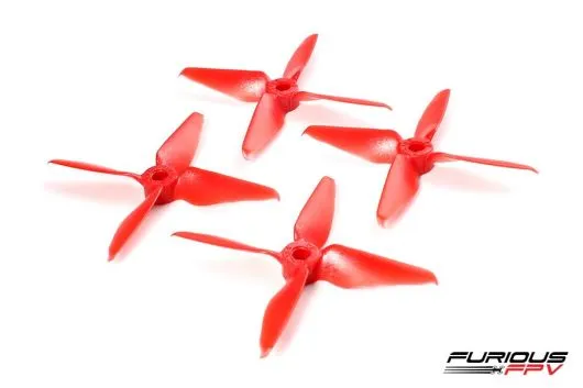 Furious FPV Rage Propeller 3054-4 in rot 4Stück je 2xCW und 2xCCW