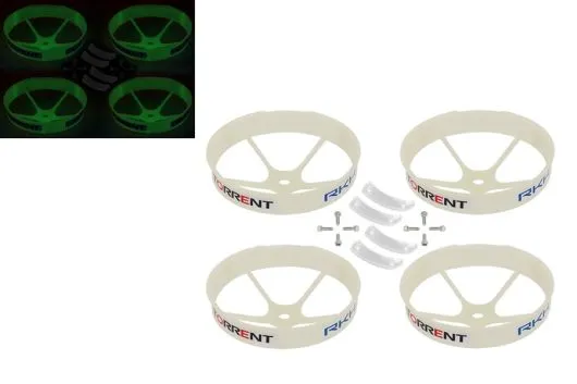 Rakonheli Propellerschützer in floureszierend 59mm 4Stück für Blade Torrent 110 FPV