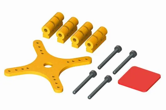 Lynx MAKO 2 Ersatzteil Flight Controller Halterung für MAKO 2 FPV Racer Rahmen in orange