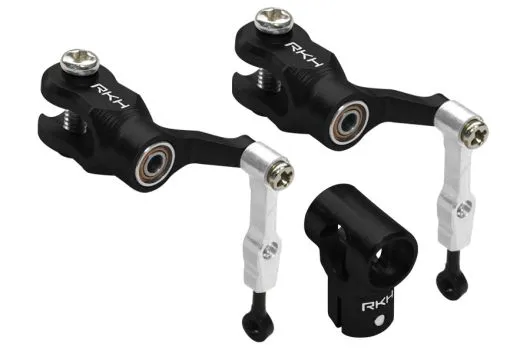 Rakonheli DFC Hauptrotorkopf Set in schwarz CNC Aluminium für Blade mCPS