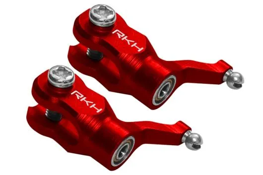 Rakonheli Hauptblatthalter Set in rot CNC Aluminium für Blade mCPS