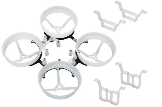 Rakonheli Ersatzrahmen hochpräzise gefräst aus PTFE (Polytetrafluorethylen) und Carbon für 1S und 2S Brushless Whoop Kit