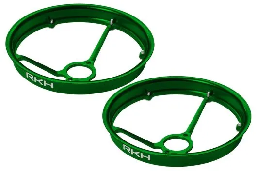 Rakonheli Propellerschützer aus Aluminium in grün 40mm - 8mm Motoren für Rakonheli Tuning Rahmen für Blade Inductrix FPV+