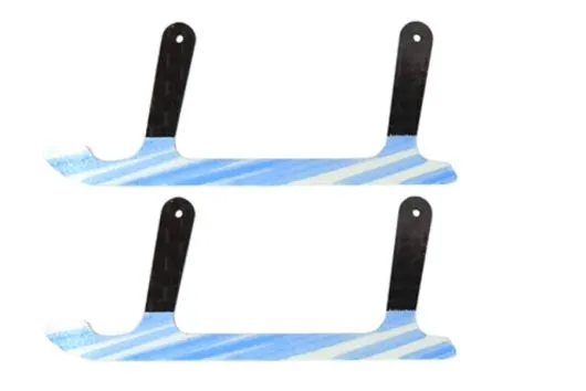 Rakonheli Landekufen aus Carbon für Rakonheli Landegestell schwarz blau für T-REX 150