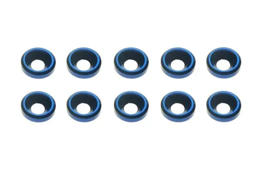 Senkkopf finishing caps für M3 Senkkopfschrauben in blau 10Stück