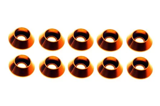 Innensechskant finishing caps für M3 Innensechskantschrauben in orange 10Stück