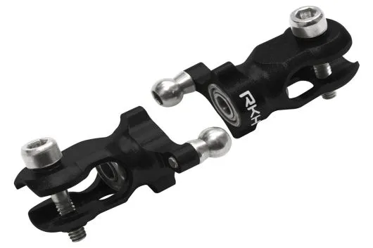 Rakonheli Heckrotorblatthalter aus Aluminium in schwarz für Blade 180CFX und 180CFX Trio