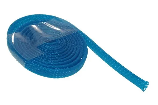 Geflechtschlauch 3-9mm 1Meter in hell blau