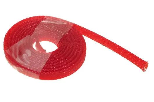 Geflechtschlauch 3-9mm 1Meter in rot