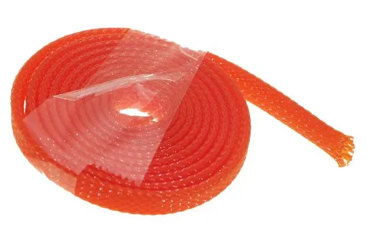 Geflechtschlauch 3-9mm 1Meter in orange