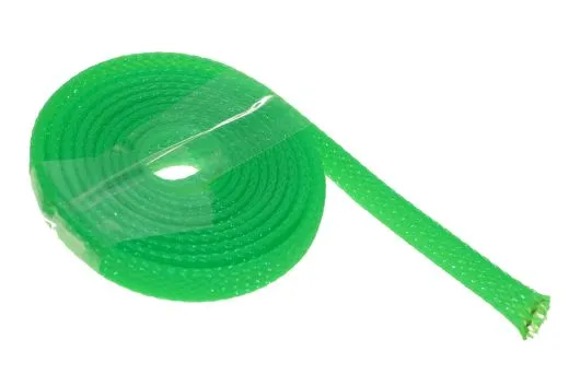 Geflechtschlauch 3-9mm 1Meter in gün