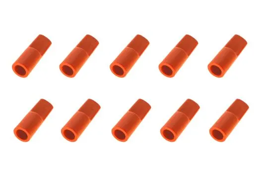 Abdeckkappe für 5,5mm Goldkontaktstecker 10Stück in rot
