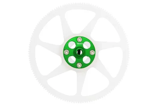 Rakonheli Hauptzahnrad Delrin 140Z 4,6mm hoch mit Aluminium Nabe in grün für Blade 230S und 230S V2