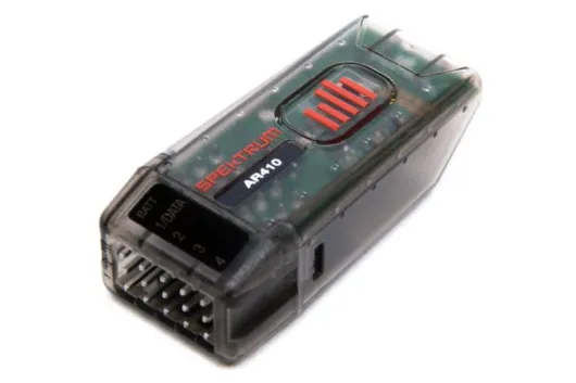 Spektrum Empfänger AR410 Sport Telemetrieempfänger mit voller Reichweite und Bindeknopf