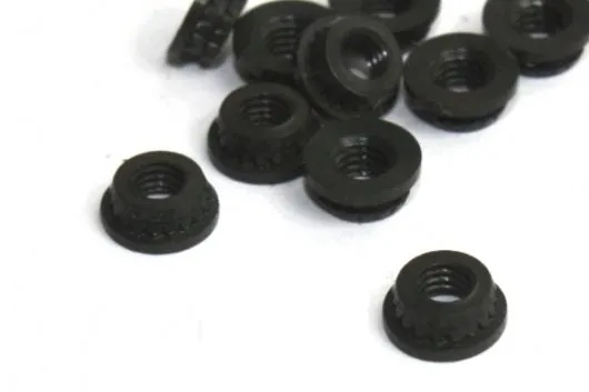 Einpressmuttern / Gewindeeinsätze/ Einschlagmuttern in schwarz mit M2 Gewinde 10Stück