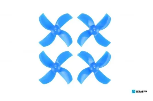 BetaFPV 4Blatt Propeller Set 40mm für 1mm Welle in blau für Beta75 PRO2 2S