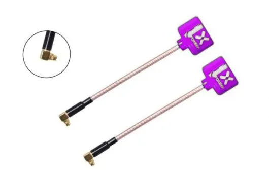 Foxeer Lollipop 2 FPV Antennen Set AXII RHCP MMCX mit 90° Winkel in violett 2Stück