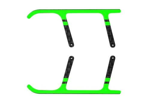 Rakonheli Landegestell Ersatzkufen aus Carbon in grün für Landegestell RKH01506 für Blade Nano CPX, Nano CPS, Nano S2 und Nano S3