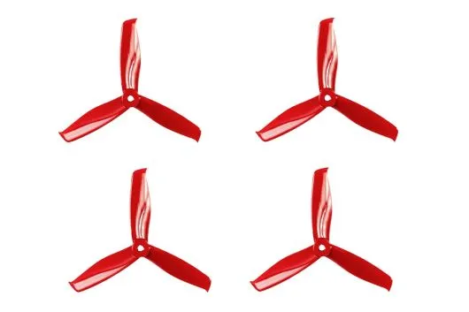 Gemfan FPV Race Propeller HULKIE POPO quick swap 5055 5x5,5x3 in rot