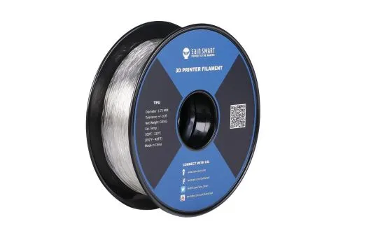 SainSmart Filament TPU (Thermoplastic Polyurethane) in klar-transparent Ø 1,75mm 0,8Kilo