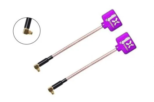 Foxeer Lollipop 3 FPV Antennen Set AXII RHCP MMCX mit 90° Winkel in violett 2Stück