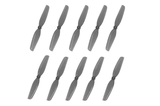 HQ Micro Propeller 65MM mit 1,5mm Welle aus Poly Carbonate in grau je 5xCW und 5xCCW