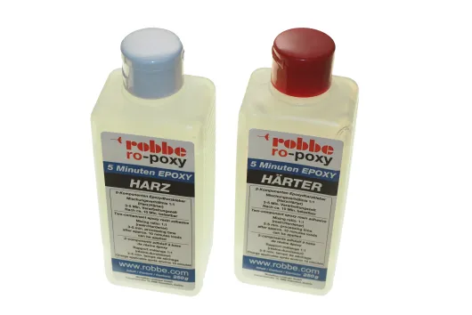 Robbe 5-Minuten-Epoxy 500g, Epoxidharz 250g und Epoxidhärter 250g