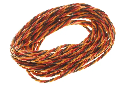 Servokabel 3x0,34mm² PVC verdrillt 5 Meter