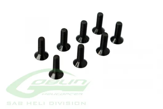 SAB Goblin Flachkopfschrauben M2,5x8 für RAW 580, RAW 700