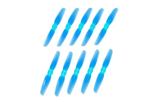 HQ Micro Durable Propeller T65mm mit 1,5mm Welle aus Poly Carbonate in blau je 5xCW und 5xCCW für Toothpick Racer