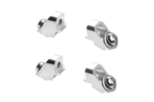 Rakonheli Landegestellhalterung aus Aluminium in silber für Blade Fusion 180