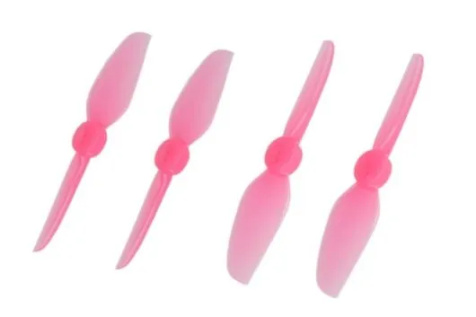 HQ Durable Propeller T3x3 mit 1,9/1,4/1,9mm Welle aus Poly Carbonate in pink transparent je 2xCW+ 2xCCW