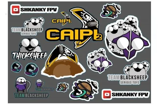 TBS Team Black Sheap Aufkleber/Sticker Bogen V6