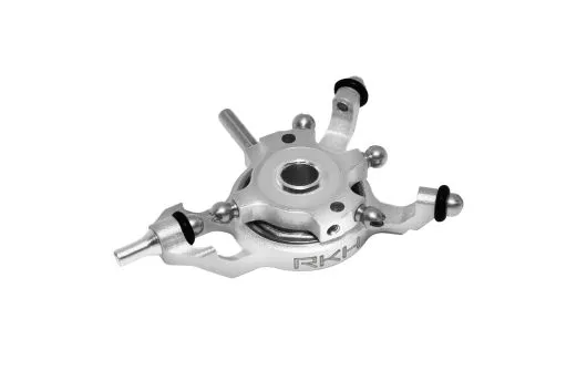 Rakonheli Taumelscheibe für 3Blatt oder 4 Blattkopf aus Aluminium in silber für Blade mCPX BL2