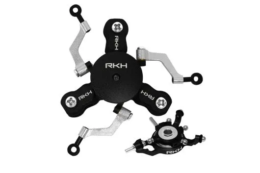Rakonheli 3Blatt Rotorkopf Set aus Aluminium in schwarz für Blade mCPX BL2