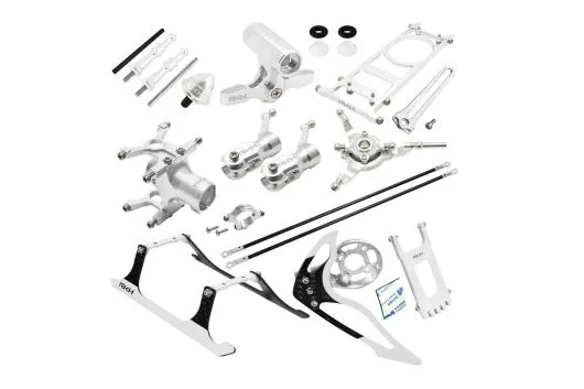 Rakonheli Tuning Set aus CNC Aluminium in siber für Blade 150S