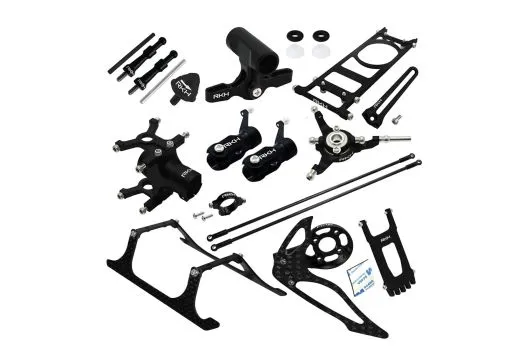 Rakonheli Tuning Set aus CNC Aluminium in schwarz für Blade 150S