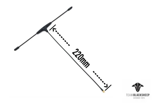 TBS Crossfire Immortal T-Antenne V2 EXTRA Extended (220mm) für Crossfire Empfänger