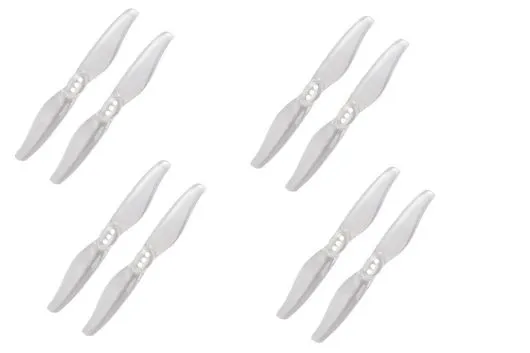 Gemfan 2Blatt Propeller Hurricane in transparent 3018 3,0x1,8 2mm Welle je 4xCW und 4xCCW