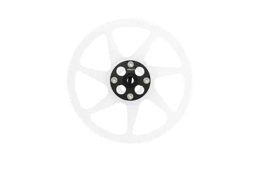 Rakonheli Hauptzahnrad hochpräzise gefräst aus PTFE (Polytetrafluorethylen) 140Z 4,6mm hoch mit Aluminium Nabe in schwarz für Blade 230S und 230S V2
