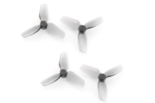 HQ Micro Whoop 3Blatt Propeller 35mm 2xCW und 2xCCW für 1mm Welle in grau transparent