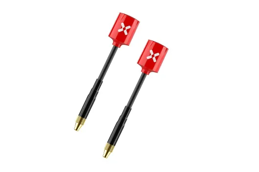 Foxeer Lollipop MICRO FPV Antennen Set RHCP mit geraden MMCX Anschluss in rot 2Stück