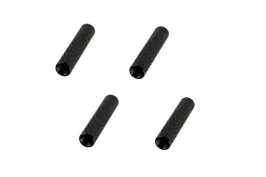Abstandshalter / Spacer / Standoff M3 Aluminium eloxiert gerändelt in schwarz 4Stück 25mm