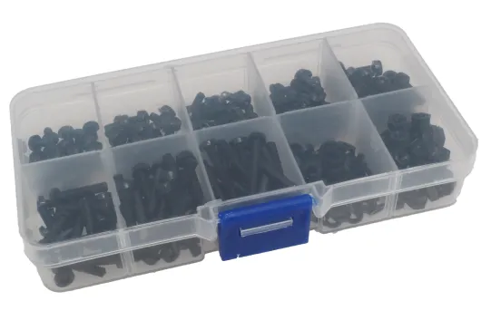 Nylonschraubenset / Sortiment in schwarz 380Stück in M3 Größe