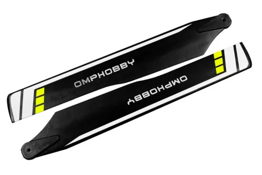 OMPHobby Ersatzteil Hauptrotorblätter 175mm in gelb für OMPHobby M2 Explore und M2 2020