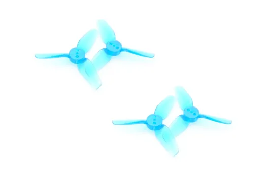 HQ Durable Prop Propeller T2X2X3 aus Poly Carbonate in blau transparent 2xCW und 2xCCW