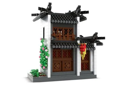 Wange Klemmbausteine - Weinhaus im Hui-Stil - 1039 Teile