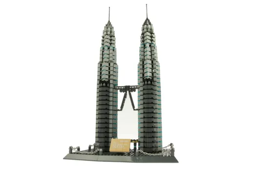 Wange Klemmbausteine - Petronas Towers Kuala Lumpur - 1175 Teile